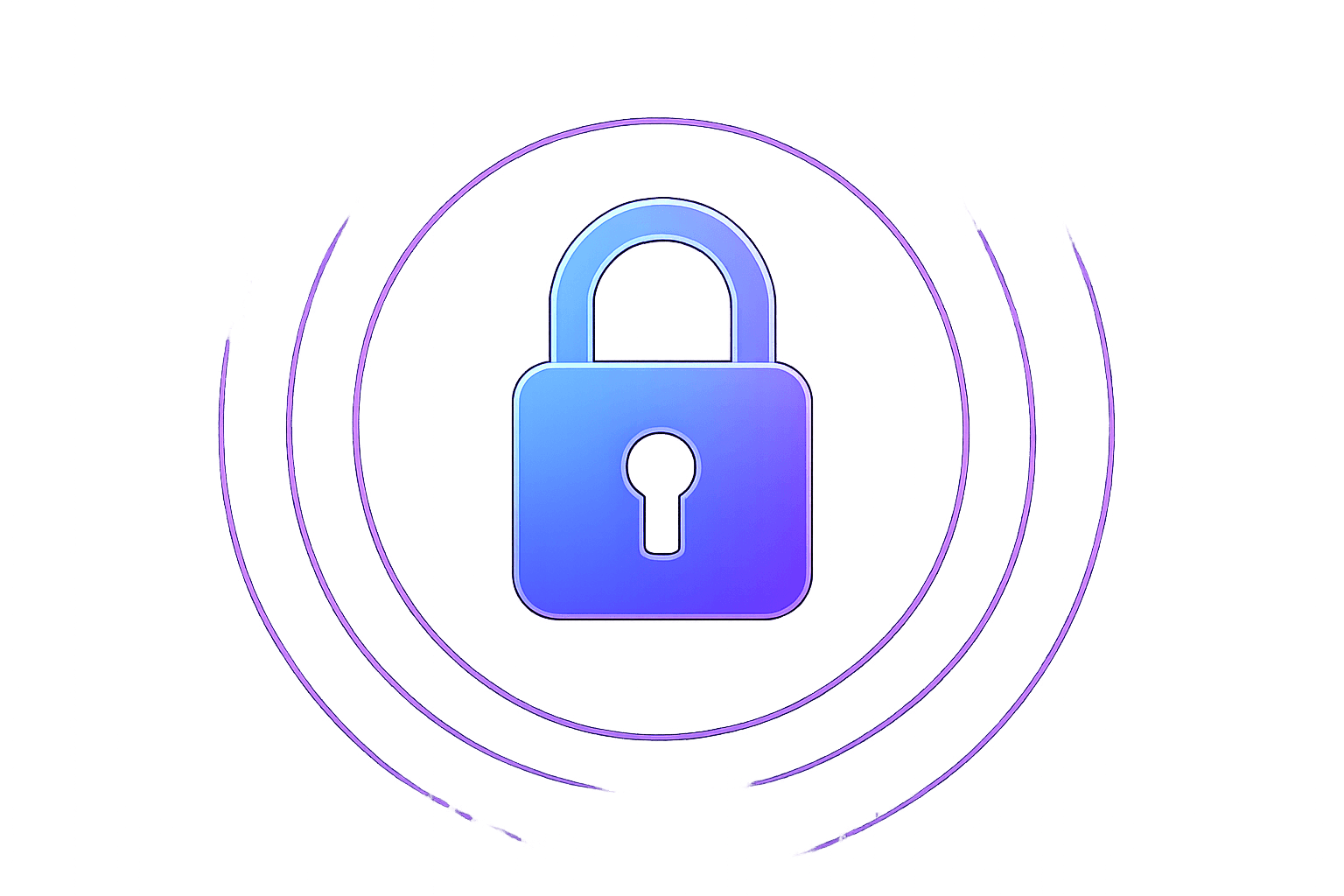 Privacy lock graphic representing local processing